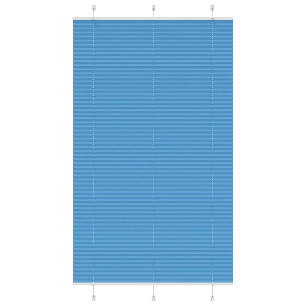 Tenda Plissettata Blu 115x200 cm Larghezza Tessuto 114,4 cm