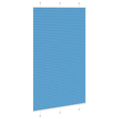 Tenda Plissettata Blu 115x200 cm Larghezza Tessuto 114,4 cm