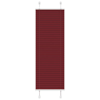 Tenda Plissettata Rosso Bordeaux 45x100 cm Larghezza Tessuto
