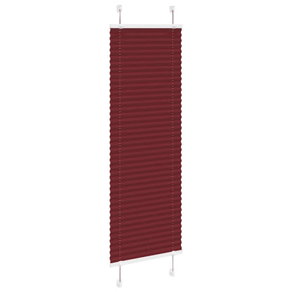 Tenda Plissettata Rosso Bordeaux 50x100 cm Larghezza Tessuto | homemem39