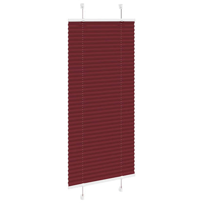 Tenda Plissettata Rosso Bordeaux 55x100 cm Larghezza Tessuto