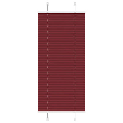 Tenda Plissettata Rosso Bordeaux 65x100 cm Larghezza Tessuto