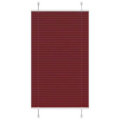 Tenda Plissettata Rosso Bordeaux 80x100 cm Larghezza Tessuto