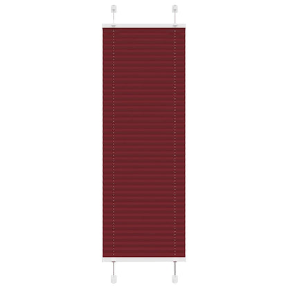 Tenda Plissettata Rosso Bordeaux 40x150 cm Larghezza Tessuto