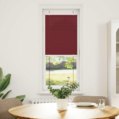 Tenda Plissettata Rosso Bordeaux 40x150 cm Larghezza Tessuto | homemem39