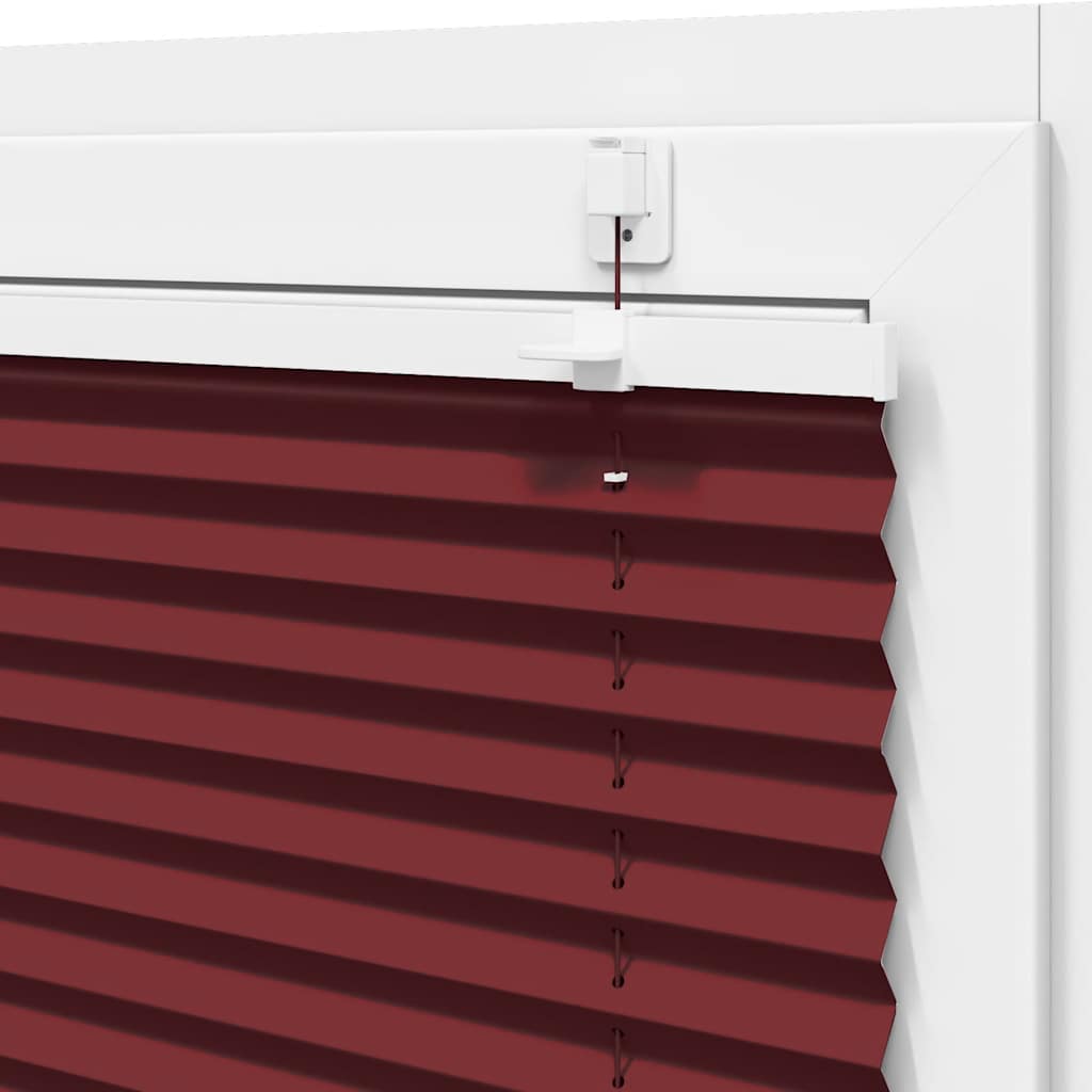 Tenda Plissettata Rosso Bordeaux 55x150 cm Larghezza Tessuto | homemem39