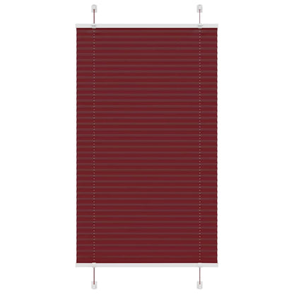 Tenda Plissettata Rosso Bordeaux 70x150 cm Larghezza Tessuto
