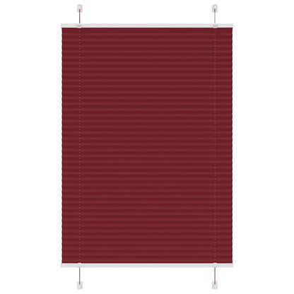 Tenda Plissettata Rosso Bordeaux 85x150 cm Larghezza Tessuto