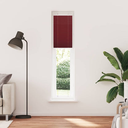 Tenda Plissettata Rosso Bordeaux 40x200 cm Larghezza Tessuto