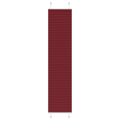 Tenda Plissettata Rosso Bordeaux 45x200 cm Larghezza Tessuto