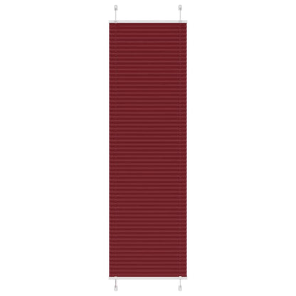 Tenda Plissettata Rosso Bordeaux 55x200 cm Larghezza Tessuto
