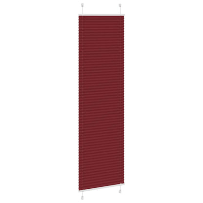 Tenda Plissettata Rosso Bordeaux 55x200 cm Larghezza Tessuto