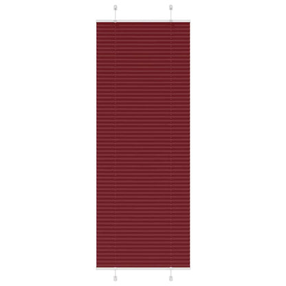 Tenda Plissettata Rosso Bordeaux 70x200 cm Larghezza Tessuto