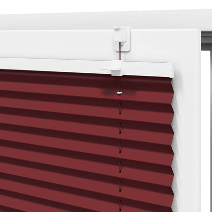 Tenda Plissettata Rosso Bordeaux 75x200 cm Larghezza Tessuto | homemem39