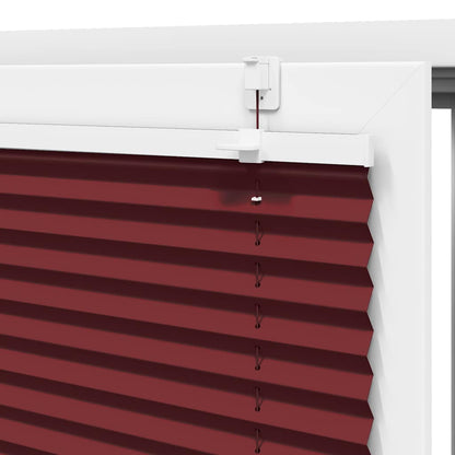 Tenda Plissettata Rosso Bordeaux 80x200 cm Larghezza Tessuto | homemem39
