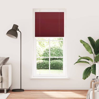Tenda Plissettata Bordeaux Rosso 100x200 cm Larghezza Tessuto | homemem39