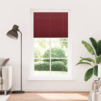 Tenda Plissettata Rosso Bordeaux 105x200 cm Larghezza Tessuto | homemem39