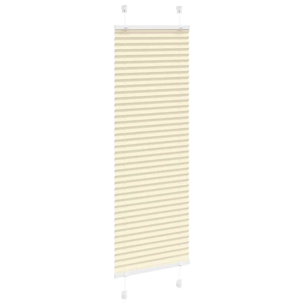 Tenda Plissettata Crema 40x100 cm Larghezza Tessuto 39,4 cm | homemem39
