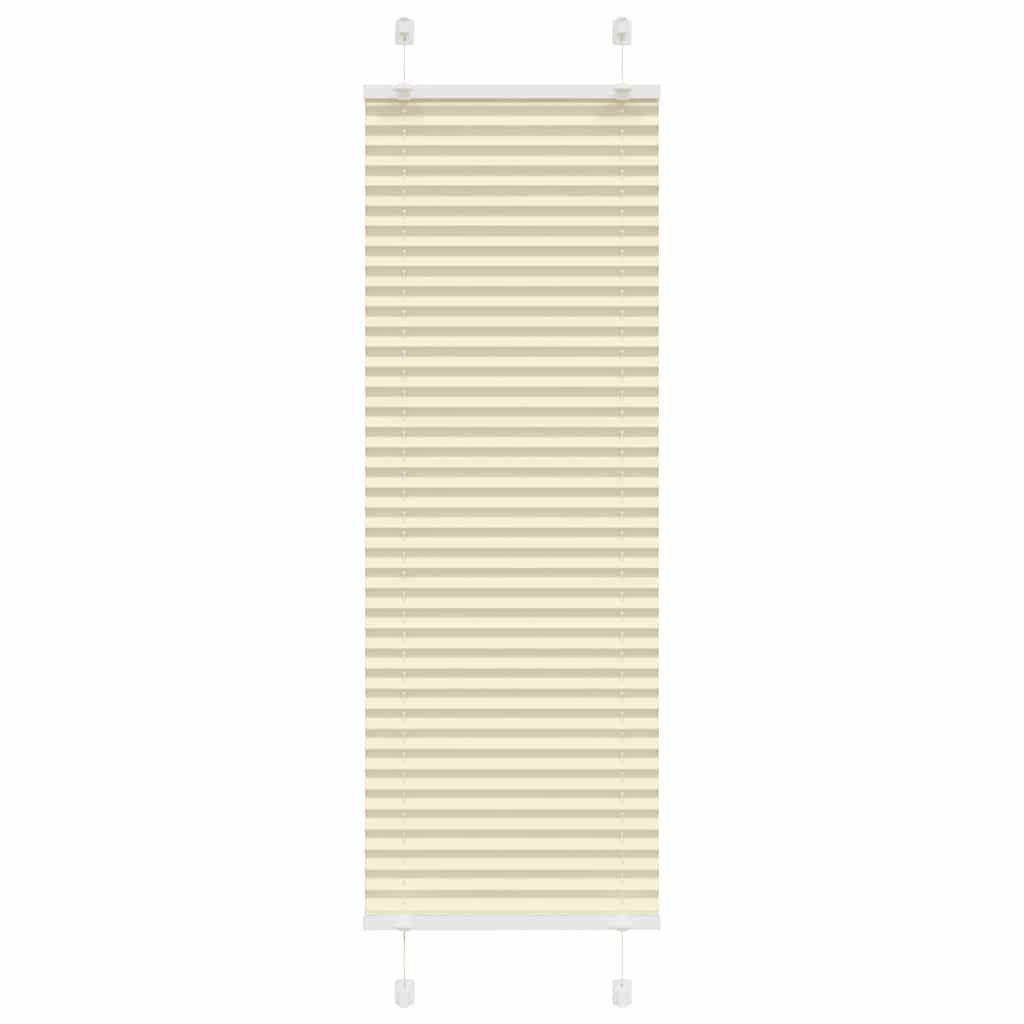 Tenda Plissettata Crema 45x100 cm Larghezza Tessuto 44,4 cm