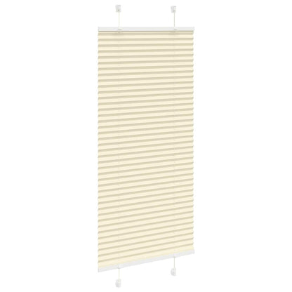 Tenda Plissettata Crema 60x100 cm Larghezza Tessuto 59,4 cm | homemem39
