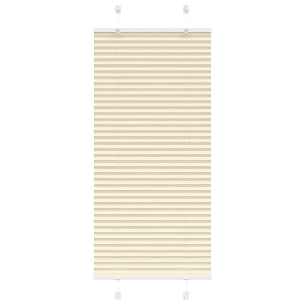 Tenda Plissettata Crema 65x100 cm Larghezza Tessuto 64,4 cm