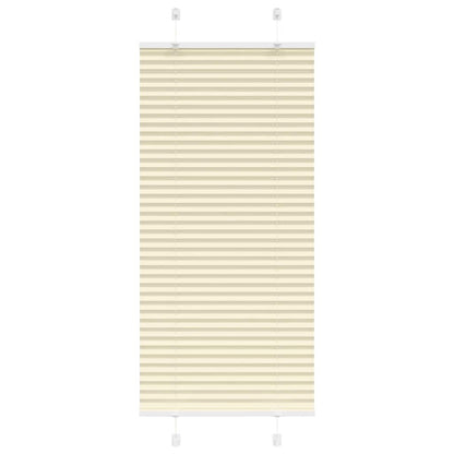 Tenda Plissettata Crema 65x100 cm Larghezza Tessuto 64,4 cm