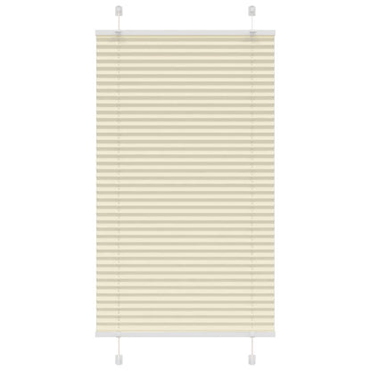 Tenda Plissettata Crema 80x100 cm Larghezza Tessuto 79,4 cm