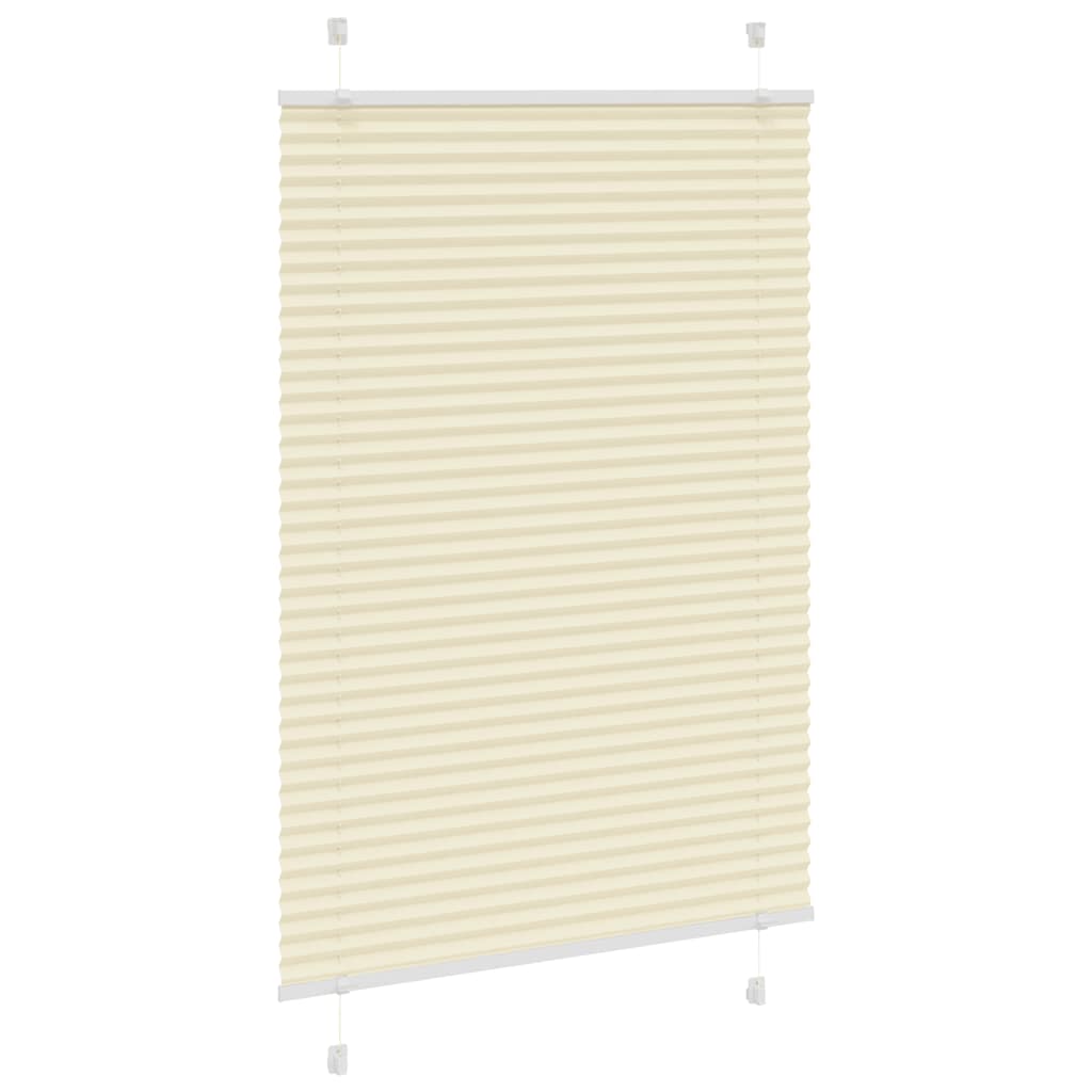 Tenda Plissettata Crema 85x100 cm Larghezza Tessuto 84,4 cm | homemem39