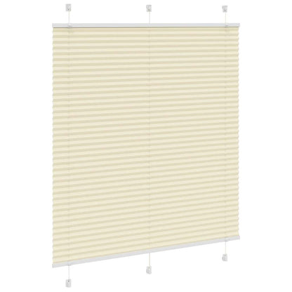 Tenda Plissettata Crema 120x100 cm Larghezza Tessuto 119,4 cm