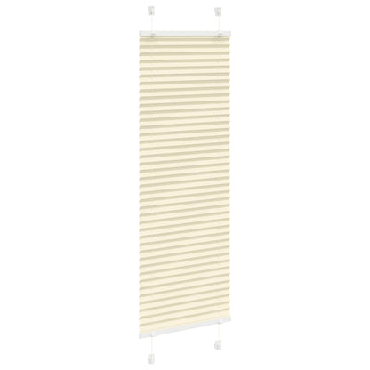 Tenda Plissettata Crema 40x150 cm Larghezza Tessuto 39,4 cm
