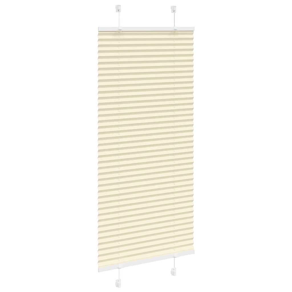 Tenda Plissettata Crema 60x150 cm Larghezza Tessuto 59,4 cm | homemem39