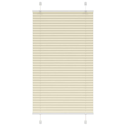 Tenda Plissettata Crema 75x150 cm Larghezza Tessuto 74,4 cm