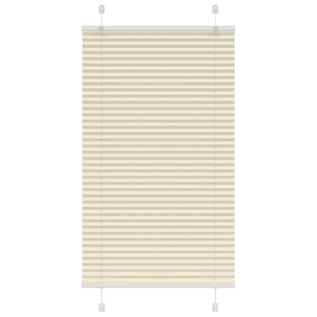 Tenda Plissettata Crema 80x150 cm Larghezza Tessuto 79,4 cm