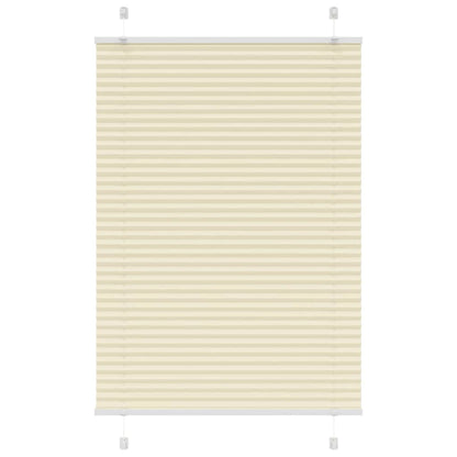 Tenda Plissettata Crema 85x150 cm Larghezza Tessuto 84,4 cm