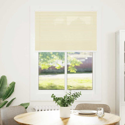 Tenda Plissettata Crema 90x150 cm Larghezza Tessuto 89,4 cm | homemem39
