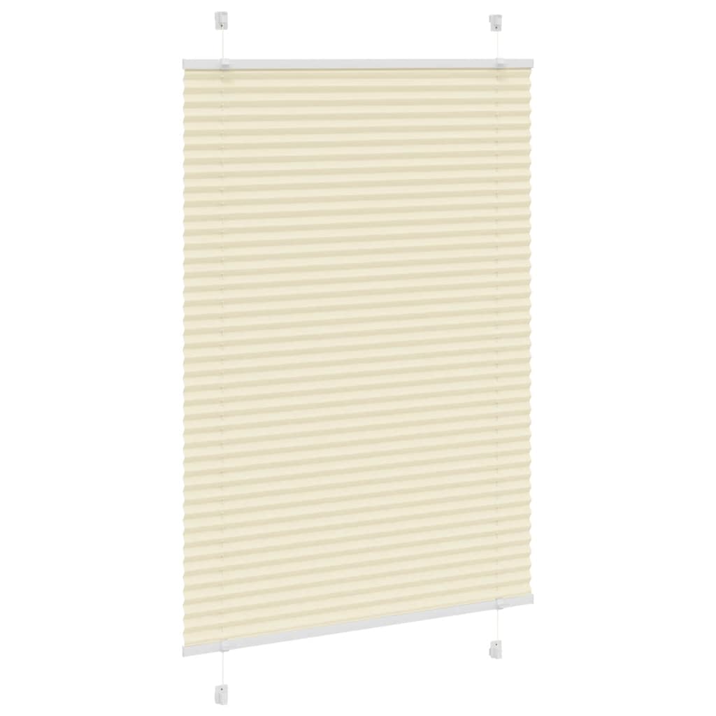 Tenda Plissettata Crema 90x150 cm Larghezza Tessuto 89,4 cm | homemem39