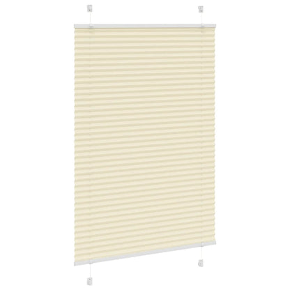 Tenda Plissettata Crema 90x150 cm Larghezza Tessuto 89,4 cm | homemem39