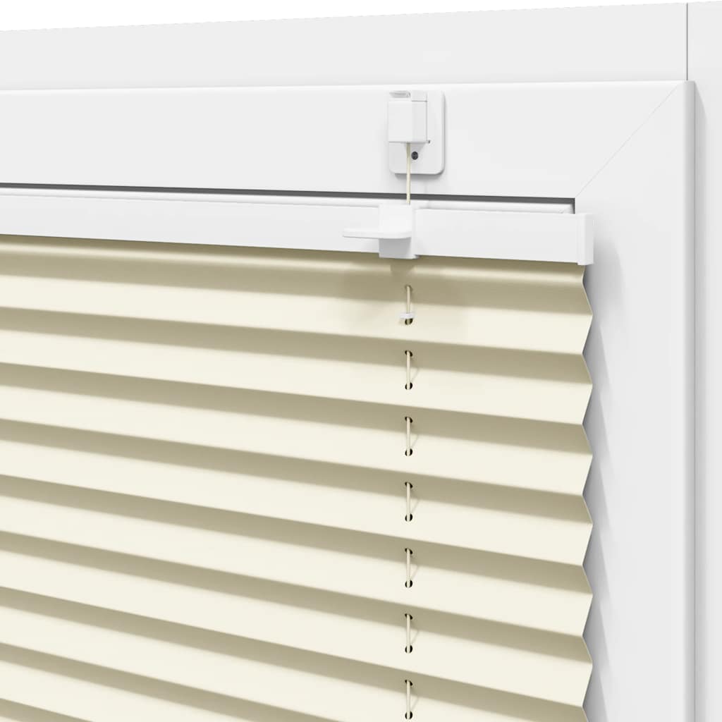 Tenda Plissettata Crema 90x150 cm Larghezza Tessuto 89,4 cm | homemem39