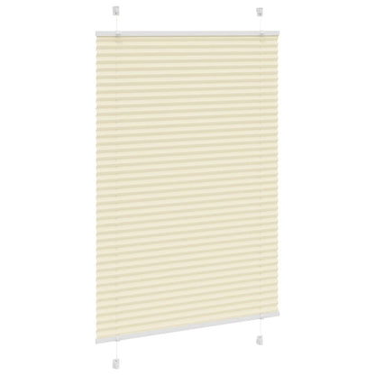 Tenda Plissettata Crema 95x150 cm Larghezza Tessuto 94,4 cm | homemem39
