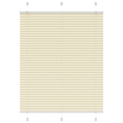 Tenda Plissettata Crema 105x150 cm Larghezza Tessuto 104,4 cm