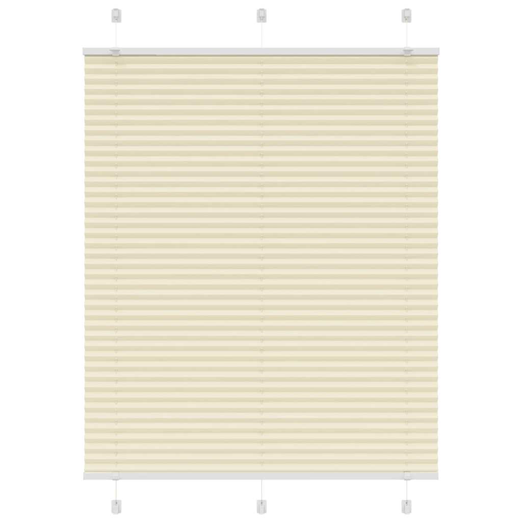 Tenda Plissettata Crema 110x150 cm Larghezza Tessuto 109,4 cm