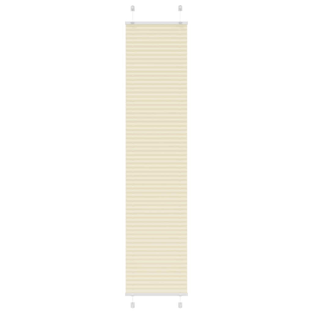 Tenda Plissettata Crema 40x200 cm Larghezza Tessuto 39,4 cm