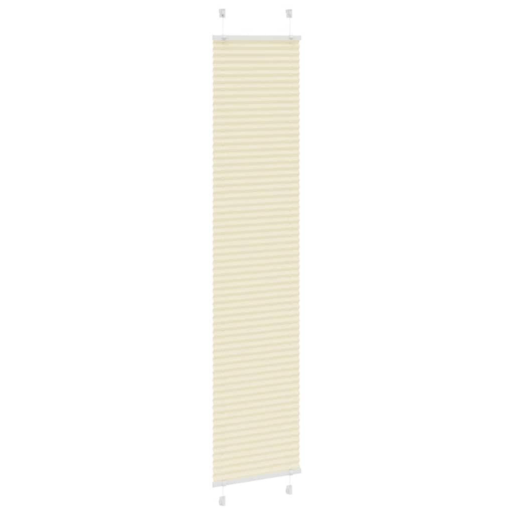 Tenda Plissettata Crema 40x200 cm Larghezza Tessuto 39,4 cm