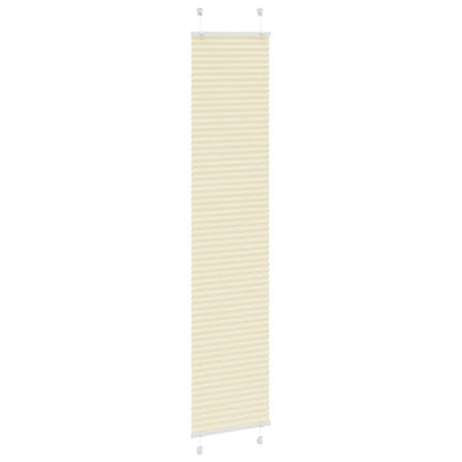 Tenda Plissettata Crema 40x200 cm Larghezza Tessuto 39,4 cm