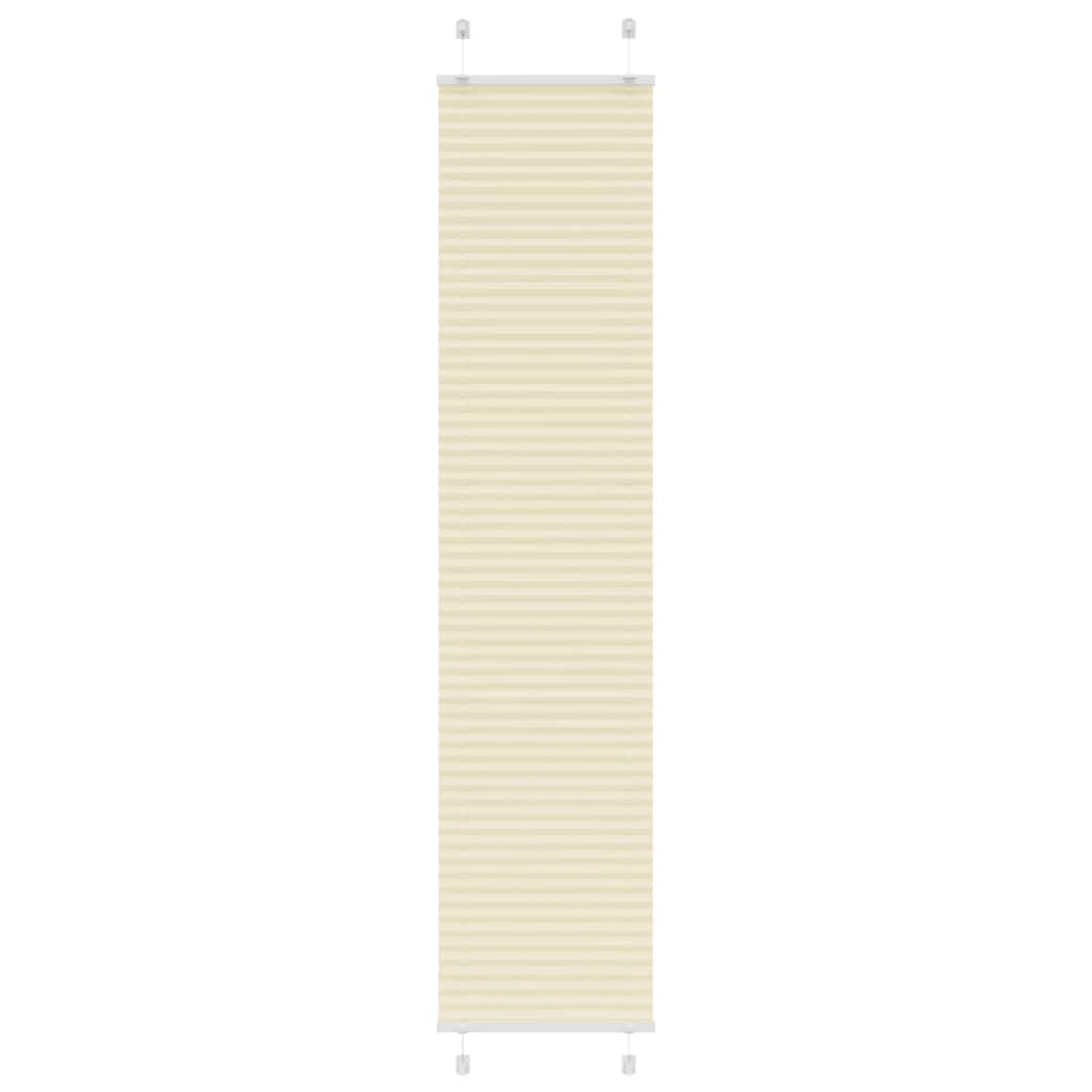 Tenda Plissettata Crema 45x200 cm Larghezza Tessuto 44,4 cm