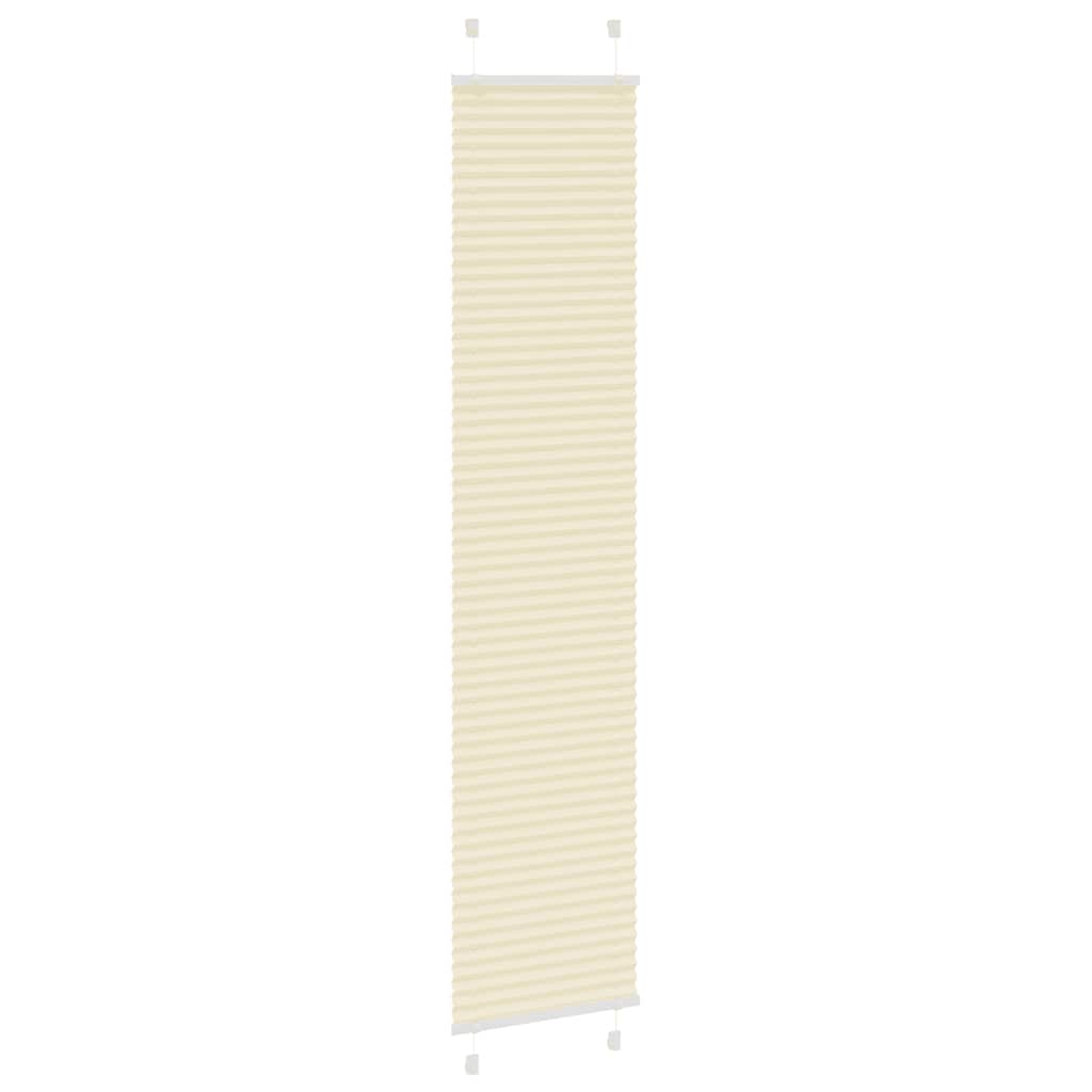 Tenda Plissettata Crema 45x200 cm Larghezza Tessuto 44,4 cm | homemem39