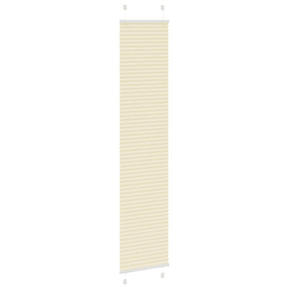 Tenda Plissettata Crema 45x200 cm Larghezza Tessuto 44,4 cm