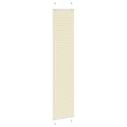 Tenda Plissettata Crema 50x200 cm Larghezza Tessuto 49,4 cm | homemem39