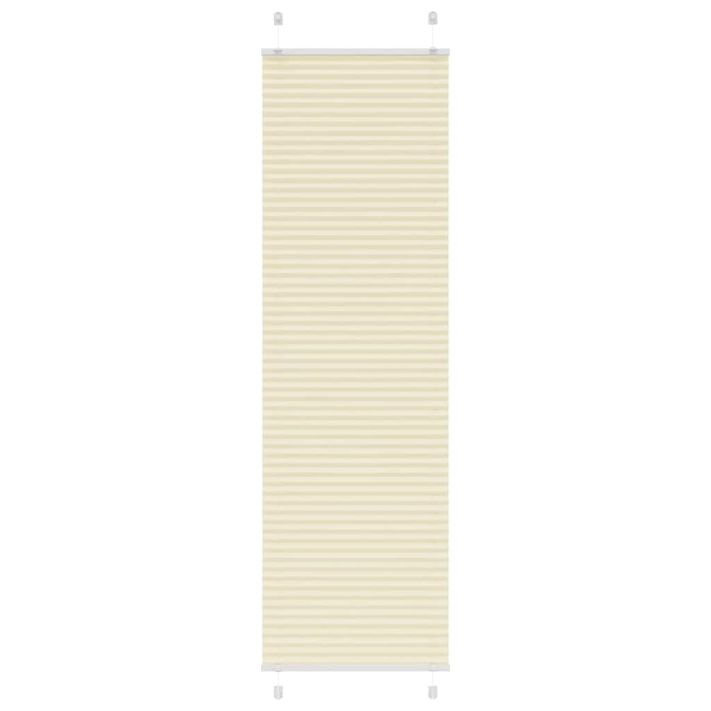 Tenda Plissettata Crema 55x200 cm Larghezza Tessuto 54,4 cm
