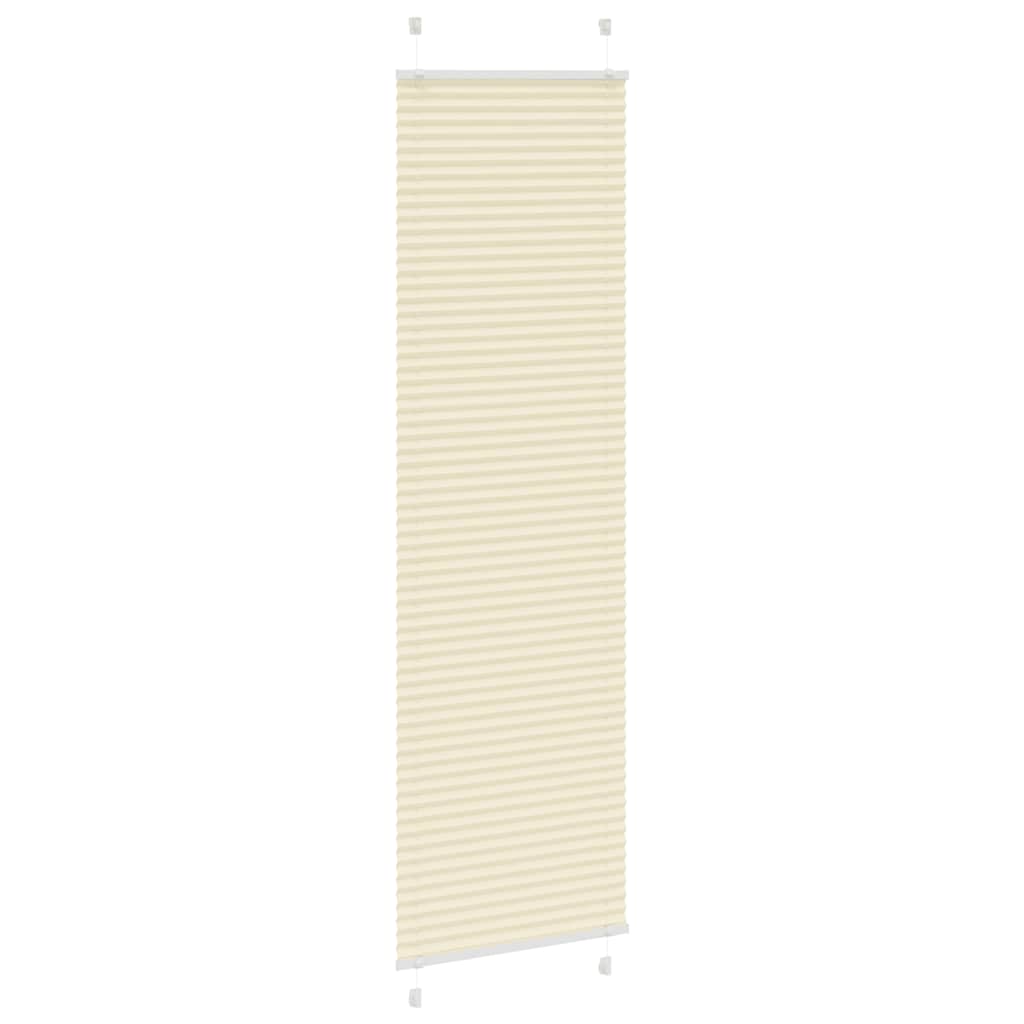 Tenda Plissettata Crema 55x200 cm Larghezza Tessuto 54,4 cm | homemem39